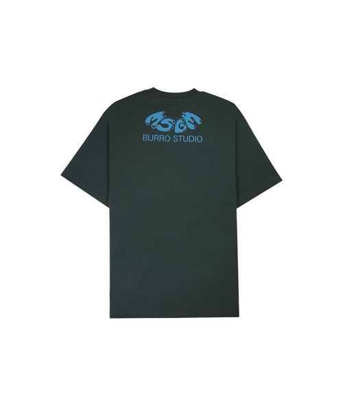 ★MSGM★ファンタスティック グリーン スタジオ フード Tシャツ MSGM“地球やリンゴ”のグラフィック入りTシャツやパーカー