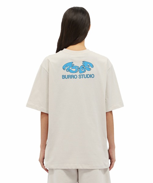 MSGM tシャツ FANTASTIC GREEN×Burro Studio オーガニック