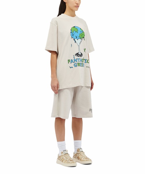 MSGM tシャツ FANTASTIC GREEN×Burro Studio オーガニック