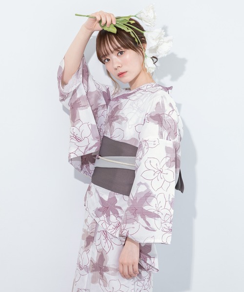 SOUBIEN  ワンピース　浴衣　セパレート　3点セット SOUBIEN 浴衣 2wayセパレート浴衣3点セット （上着＋ワンピース