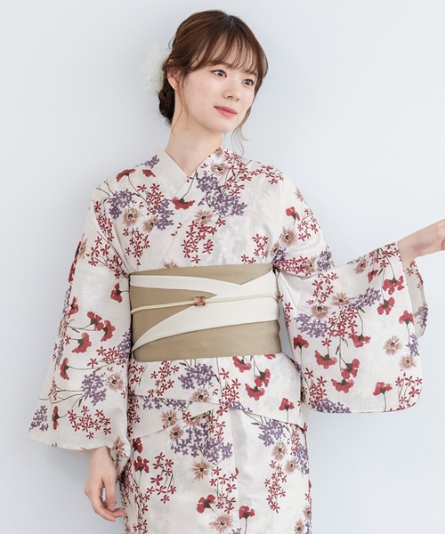 SOUBIEN  ワンピース　浴衣　セパレート　3点セット SOUBIEN 浴衣 2wayセパレート浴衣3点セット （上着＋ワンピース