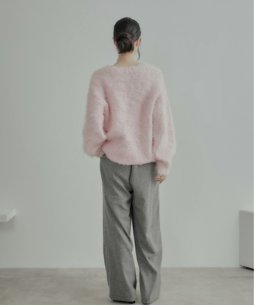 Olu. ニット セーター ミックスシャギーニットプルオーバー