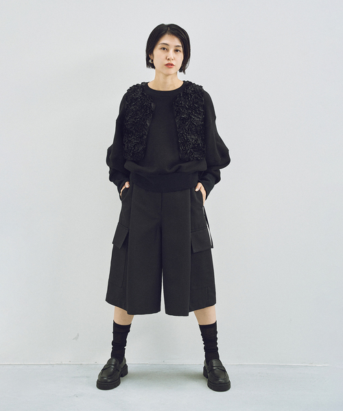 HARDY NOIR アルディーノアール ドライツイルカーゴキュロット HARDY NOIR カーゴパンツ ドライツイルカーゴキュロット