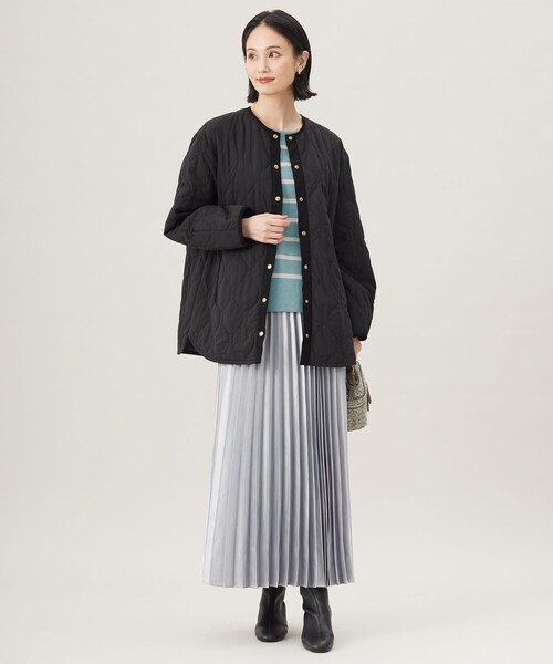 自由区（ジユウク） ジャケット ノーカラージャケット パディング