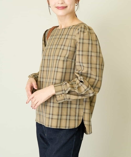 a.v.v（アー・ヴェ・ヴェ） ブラウス シャツ 「WEB限定」チェック
