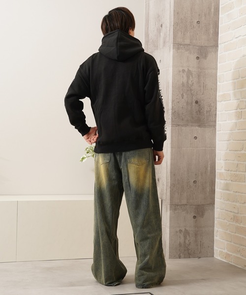 パーカー ドーナツモチーフ 裏起毛 ジップパーカー / Heavyweight