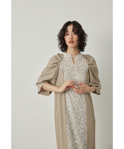 niana（ニアナ） ドレス スイッチカラードレス キーホールネック