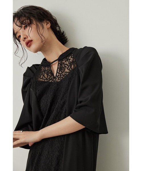 niana（ニアナ） ドレス スイッチカラードレス キーホールネック