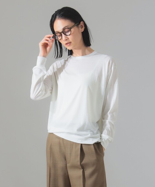 tシャツ 「別注」SLOANE / クルーネック ロングスリーブ Tシャツ レディース