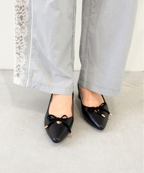 byあしながおじさん パンプス ポインテッドリボンパンプス 8700189