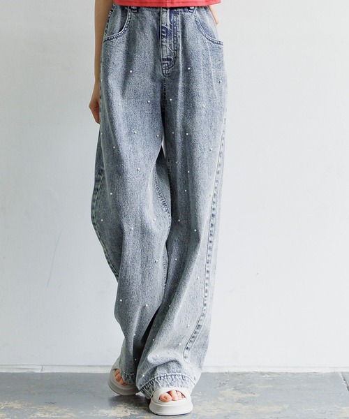 パンツ デニム ジーンズ 大人見えアソートデニム/AND YUA ANY/147477