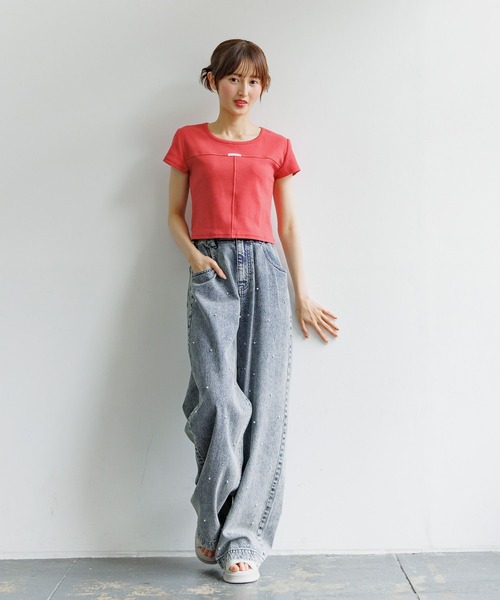 GLOBAL WORK（グローバルワーク） ワイドパンツ パンツ 大人見え