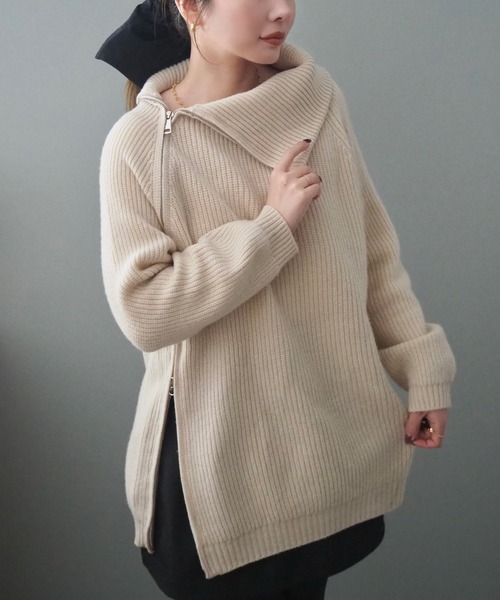 ニット/セーター L'AppartementBorder Turtleneck Knit Wool Silk Cashmere Turtleneck Knit（ニット／セーター）｜L