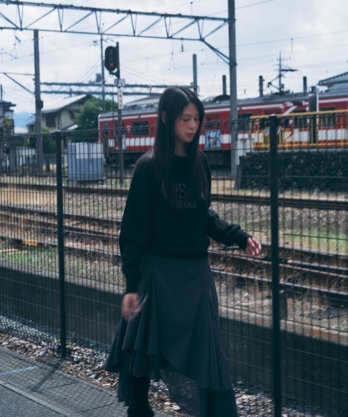 ニット セーター Misekiseoul logo knit レディース メンズ Miseki SEOUL ニット セーター Misekiseoul logo knit