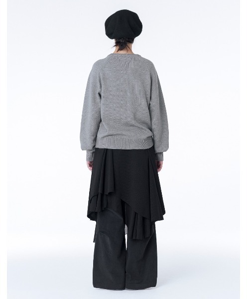ニット セーター Misekiseoul logo knit レディース メンズ Miseki SEOUL ニット セーター Misekiseoul logo knit
