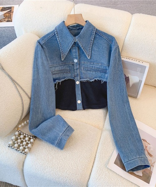 LETee デニムジャケット gジャン デニムドッキングセットアップ/パンツ