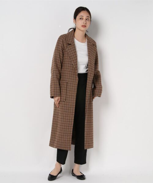 「Adam et Rope' Le Magasin」 チェスターコート FREE ブルー レディース_画像3