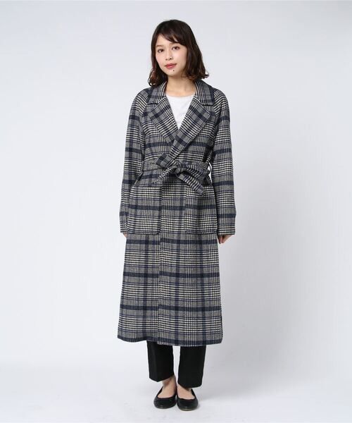 「Adam et Rope' Le Magasin」 チェスターコート FREE ブルー レディース_画像8