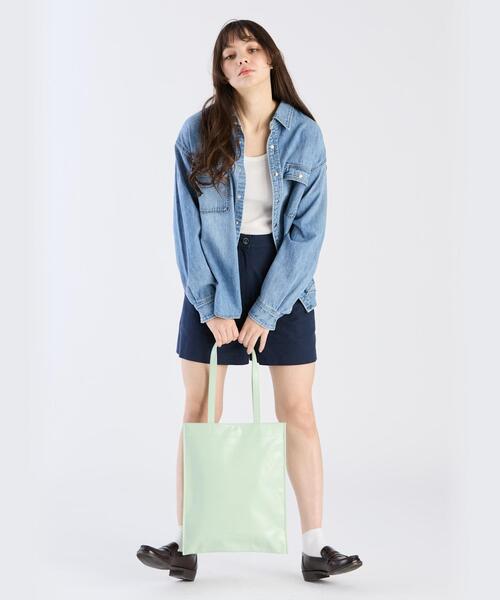 「agnes b.」 半袖シャツ 3 ブルー系その他 レディース To b. by agnes ブラウス シャツ x RED CARD TOKYO Bronx with