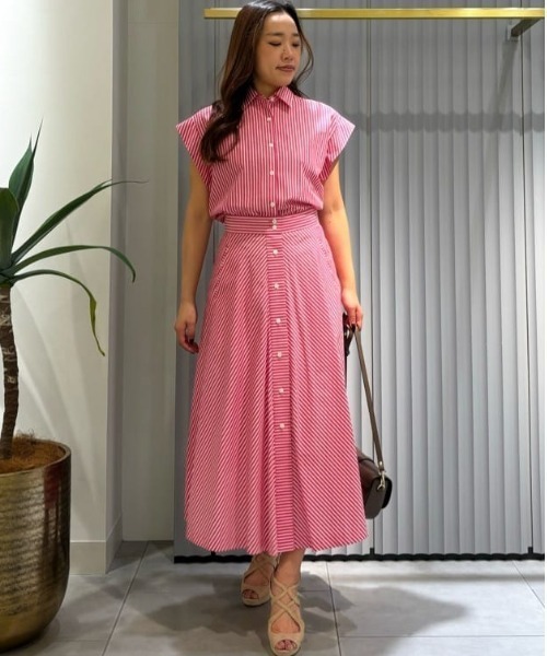 Pinky&Dianneストライプフレアスカート PINKY&DIANNE スカート