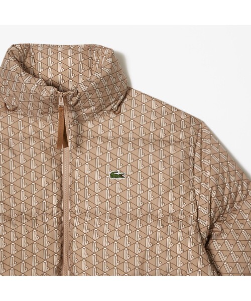 LACOSTE（ラコステ） ダウンジャケット 46 ブラウン メンズ : ZOZOTOWN