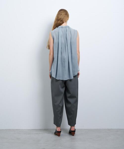 LANVIN en Bleu ブラウス シャツ シアージョーゼットアシンメ