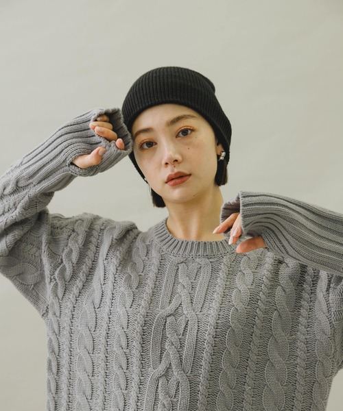 「URBAN RESEARCH Sonny Label」 長袖ニット FREE グレー レディース_画像2