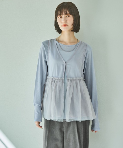 LA COLLECTION ラコレクション トップス ベスト LASUD｜テンセルデニムベスト | Rakuten Fashion(楽天