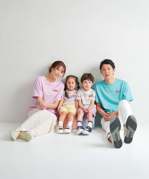 MIKI HOUSE tシャツ 「WEB限定」ワッペンロゴ半袖Tシャツ（大人