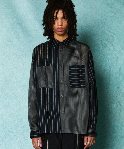 TAUPE（トープ） tシャツ TAUPE/トープ/STRIPE LOOSE SHIRTS メンズ