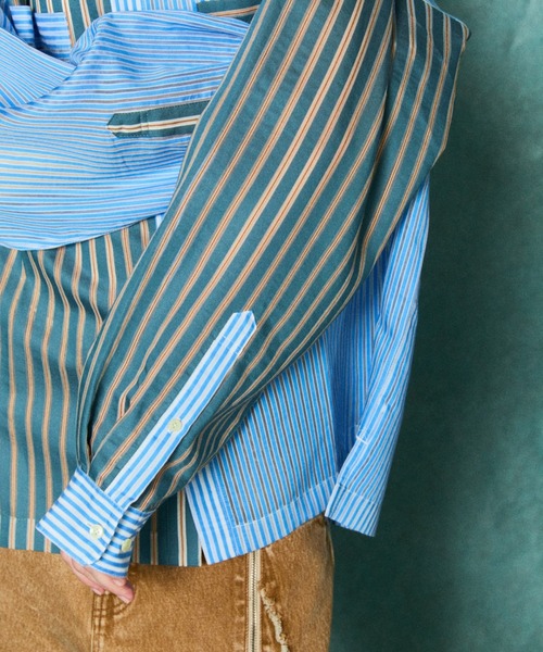 TAUPE（トープ） tシャツ TAUPE/トープ/STRIPE LOOSE SHIRTS メンズ