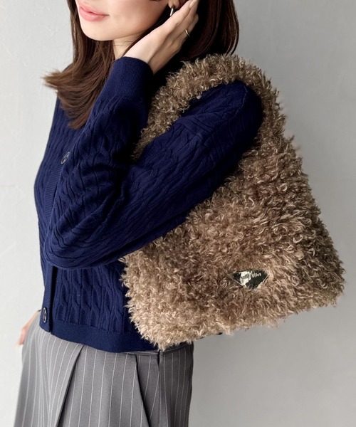 mily bilet ハンドバッグ 「mily bilet」ふわふわ感と高級感で、季節の
