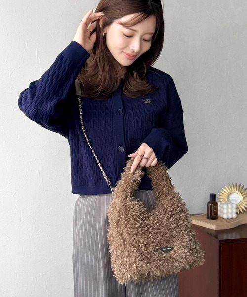 MILKのふわふわプードルバック　ヴィンテージ　レア mily bilet ハンドバッグ 「mily bilet」ふわふわ感と高級感で、季節の