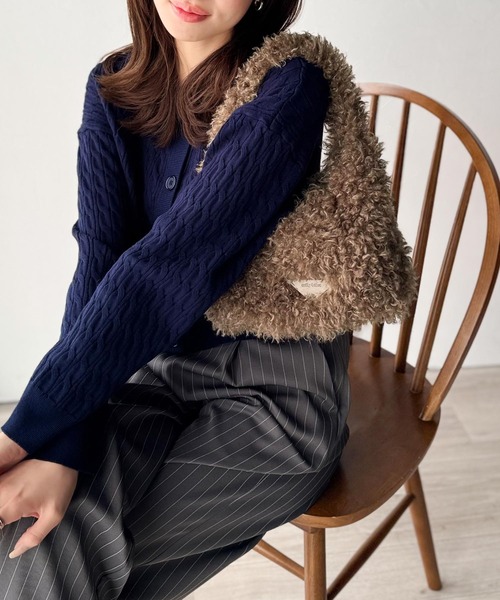mily bilet ハンドバッグ 「mily bilet」ふわふわ感と高級感で、季節の