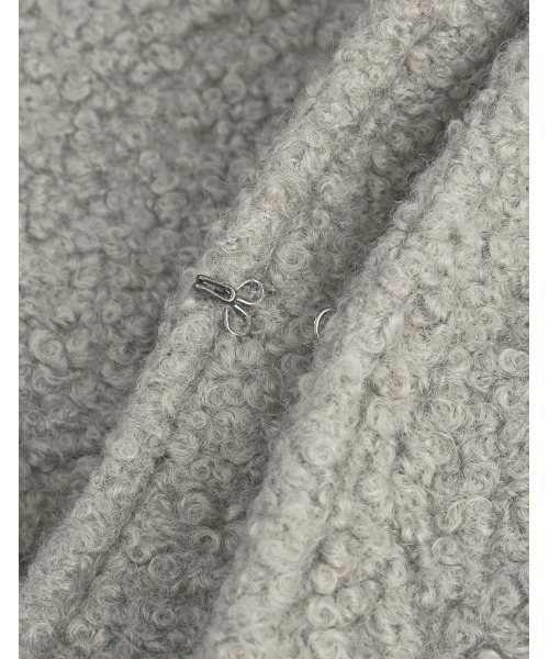 「Re:EDIT」 ノーカラージャケット MEDIUM グレー レディース_画像4