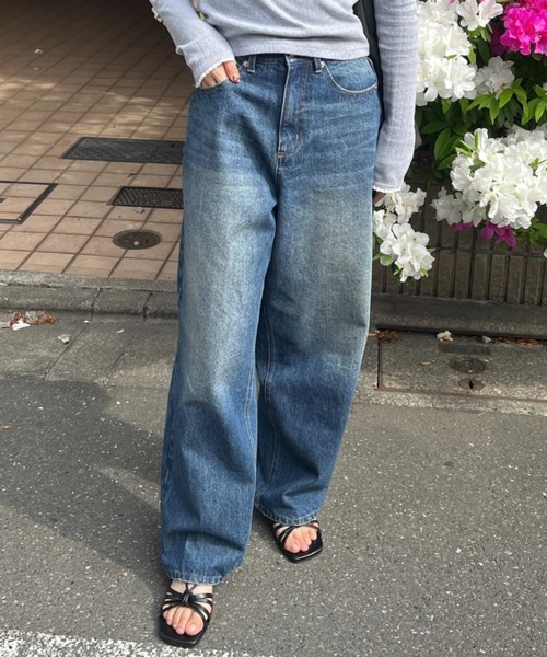 GIUNON ジーンズ デニム デニムパンツ wide curve denim pants