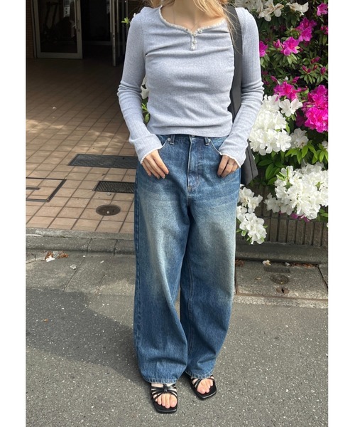 giunon デニムパンツ GIUNON ジーンズ デニム デニムパンツ wide curve denim pants