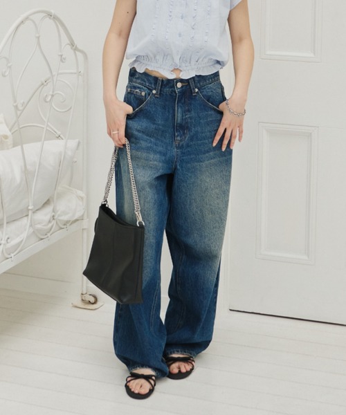 GIUNON ジーンズ デニム デニムパンツ wide curve denim pants