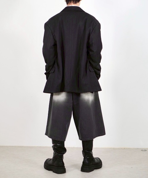 Chikashitsu+ ジーンズ 「Chikashitsu＋」8-length bermuda
