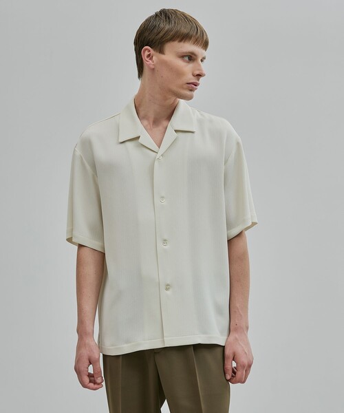 UNITED TOKYO シャツ COLD DRY PLEATS オープンカラーシャツ