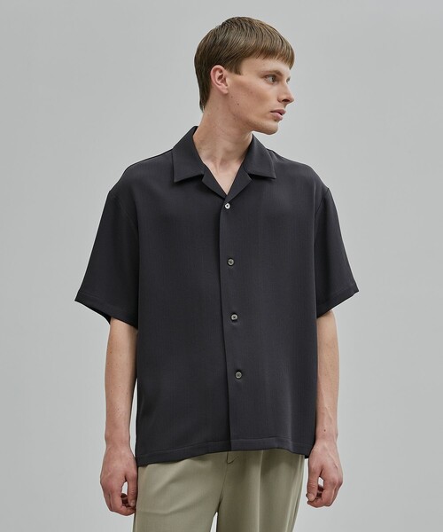 UNITED TOKYO シャツ COLD DRY PLEATS オープンカラーシャツ