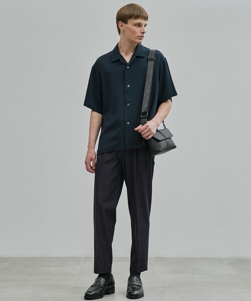 UNITED TOKYO シャツ COLD DRY PLEATS オープンカラーシャツ