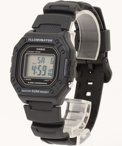 とーぽ！　CASIO デジタル腕時計 50M防水 ブラック CASIO（カシオ） 腕時計 カシオ/ デジタル 樹脂ベルト 日常生活防水