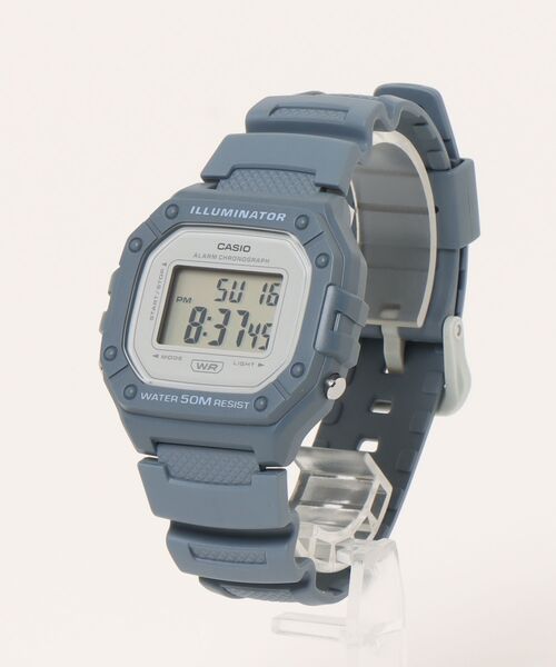CASIO 腕時計 ライトブルー文字盤 5気圧防水 CASIO（カシオ） 腕時計 カシオ/ スクエア デジタル腕時計 5気圧防水