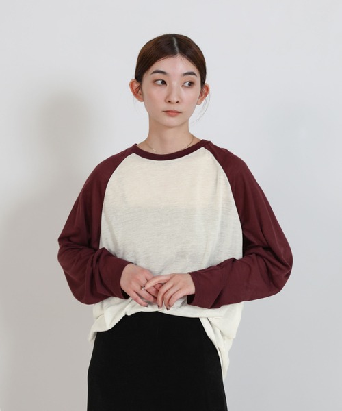 select MOCA（セレクトモカ） tシャツ シアーラグランロングスリーブT