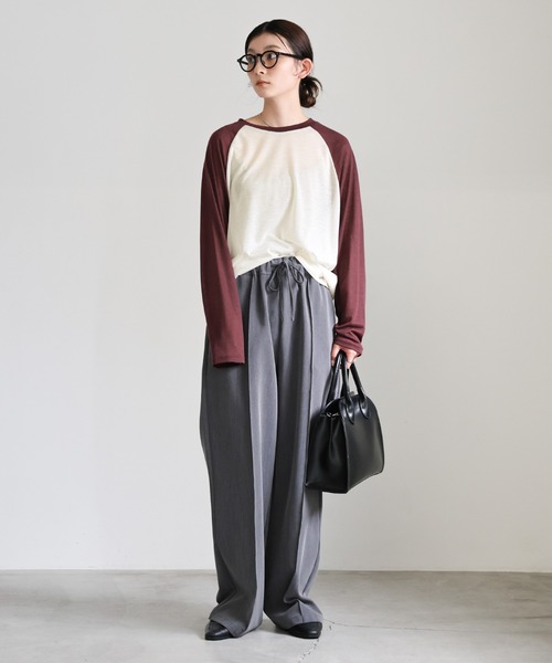 select MOCA tシャツ シアーラグランロングスリーブTシャツ