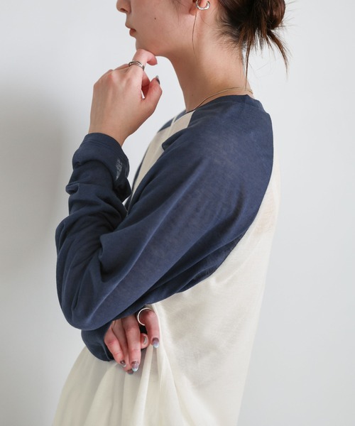 select MOCA（セレクトモカ） tシャツ シアーラグランロングスリーブT