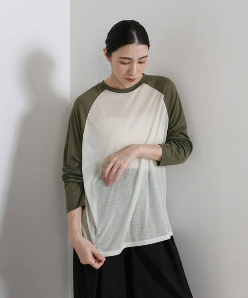 select MOCA（セレクトモカ） tシャツ シアーラグランロングスリーブT