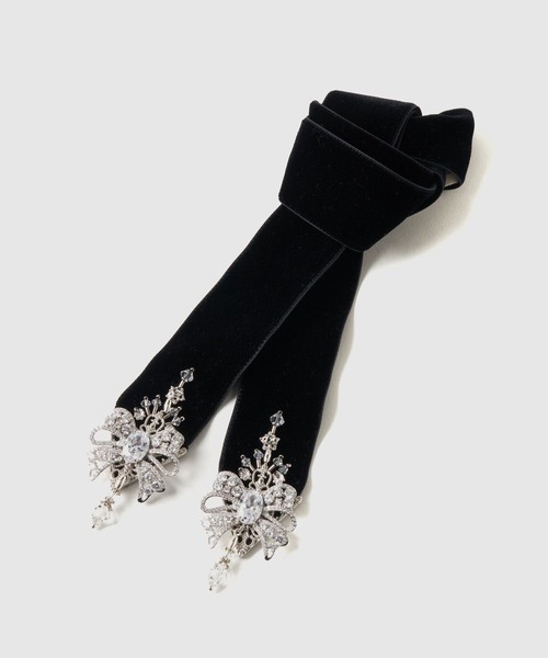tanakadaisuke 　リボンネックレス tanakadaisuke/タナカダイスケ】pearl ribbon chain necklace
