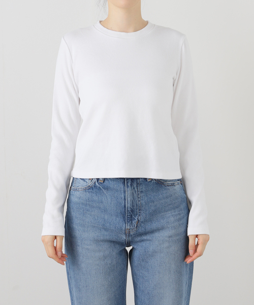 tシャツ ASHER LIBBY Ribbed LS Tee L213-LIBBY：Tシャツ レディース